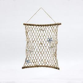 RETE DA PESCA CON CONCHIGLIE 58X50CM.