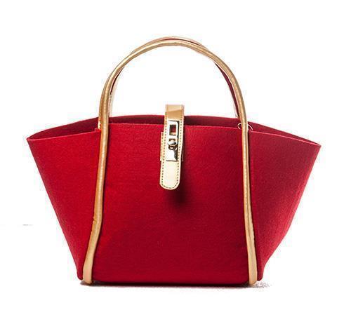 BORSA STOFFA 26X16X23CM. ROSSO