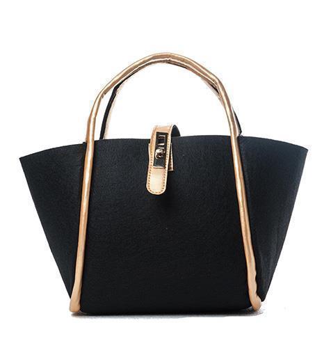 BORSA STOFFA 26X16X23CM. NERO