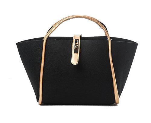 BORSA STOFFA 30X18X25CM. NERO