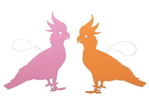 PAPPAGAL. APP. 40CM. 2PZ.  FOAM ROSA/AR.