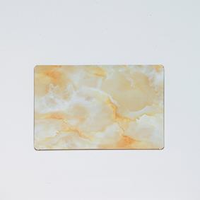 PIATTO RETT. MARMORIZ. H3MM. 29X21CM. ORO