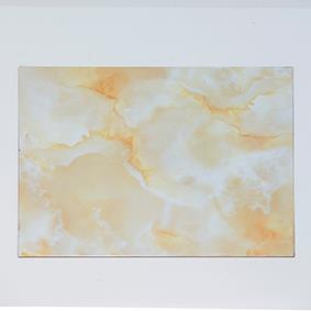 PIATTO RETT. MARMORIZ. H3MM. 38X28CM. ORO