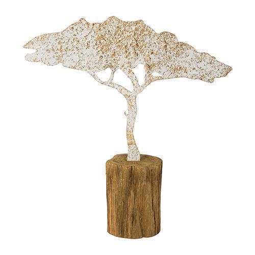 BAOBAB MET.E LEGNO AFRICAN 21X5,5X23CM.