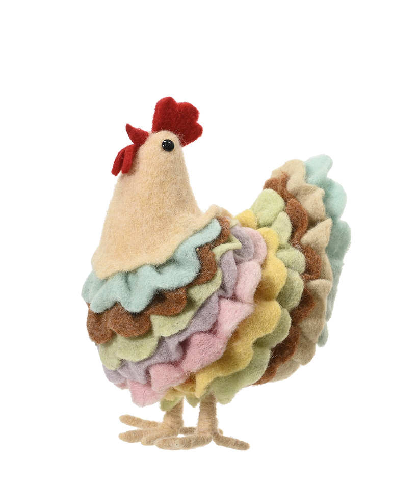 GALLINA DI LANA 15X11 H20CM. ROSA --NETTO