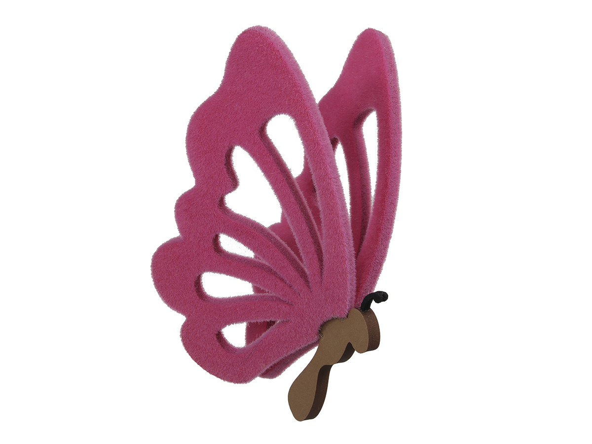 FARFALLA FLOCK DA APP. 30CM. FUXIA
