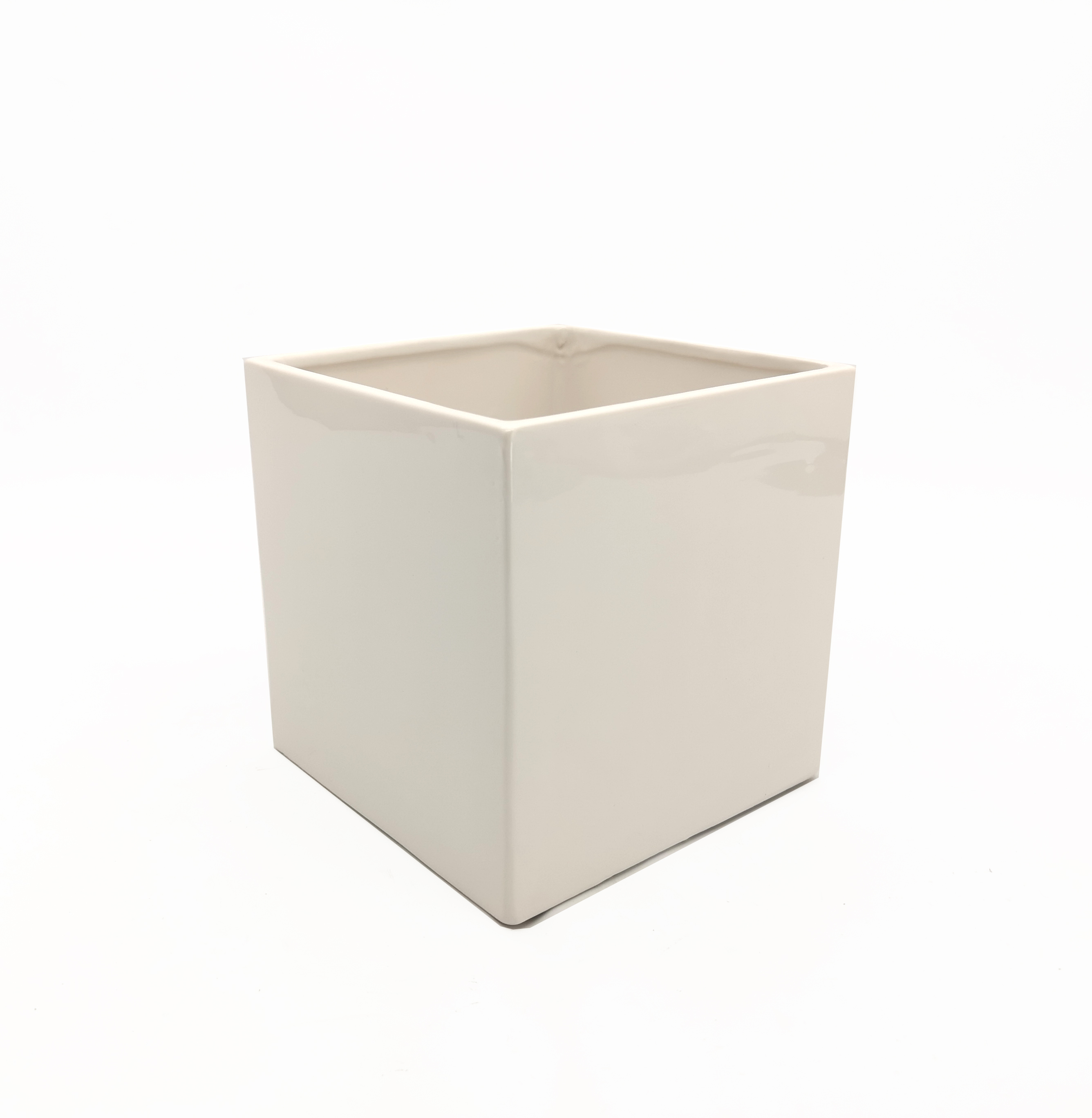 CUBO CERAM. 15X15 H15CM. BIANCO