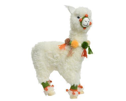 PELUCHE ALPACA H36 12X27CM. BIANCO