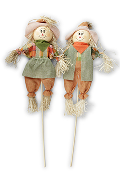 SPAVENTAPASSERI SU PICK H.30CM. 4PZ. ARANCIO