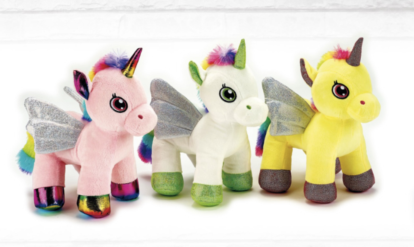 UNICORNO H24CM. 3PZ.COLORI ASS.