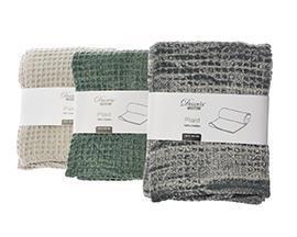 COPERTA COTONE 130X170CM. CREMA