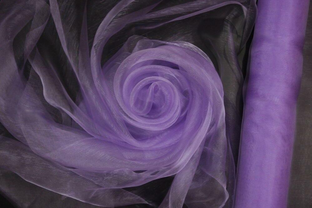 ORGANZA S.TONE CM.72X9MT. AUBERGINE