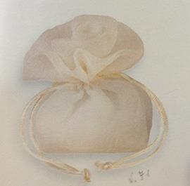 BUSTINA ROSA ORG. 12X11CM.CREAM