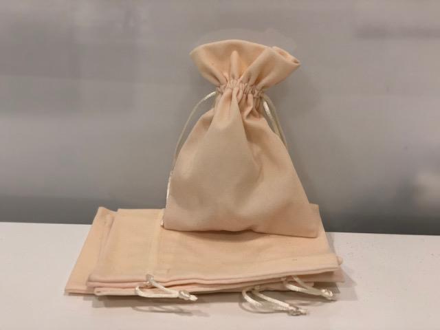 BAGS VELVET 5PZ. 12X17CM. CREAM