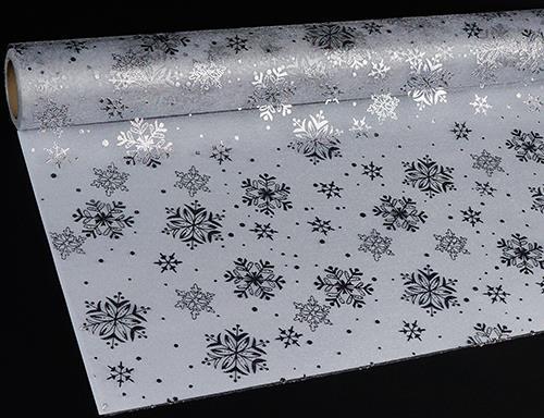 BOB.ORGANZA FIOCCO NEVE 53CM. X5MT. ARG