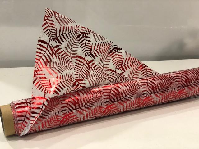 BOB.DECOFIBRA FELCE LAME' 80CM. X5MT. ROSSO