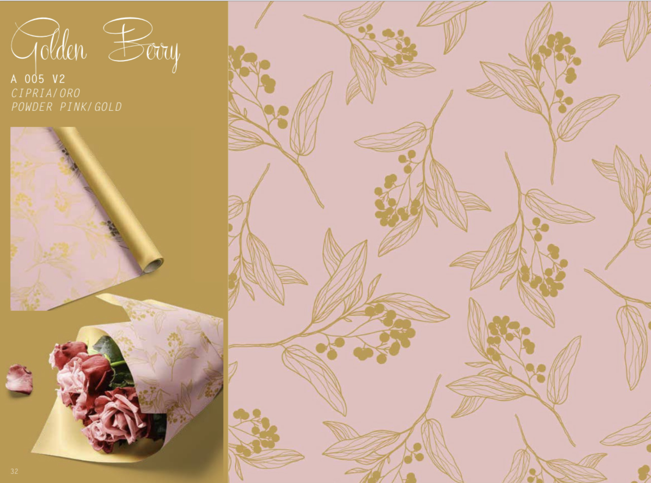 BOB.POLI GOLDEN BERRY 1X25MT. 40MY CIPRIA ORO