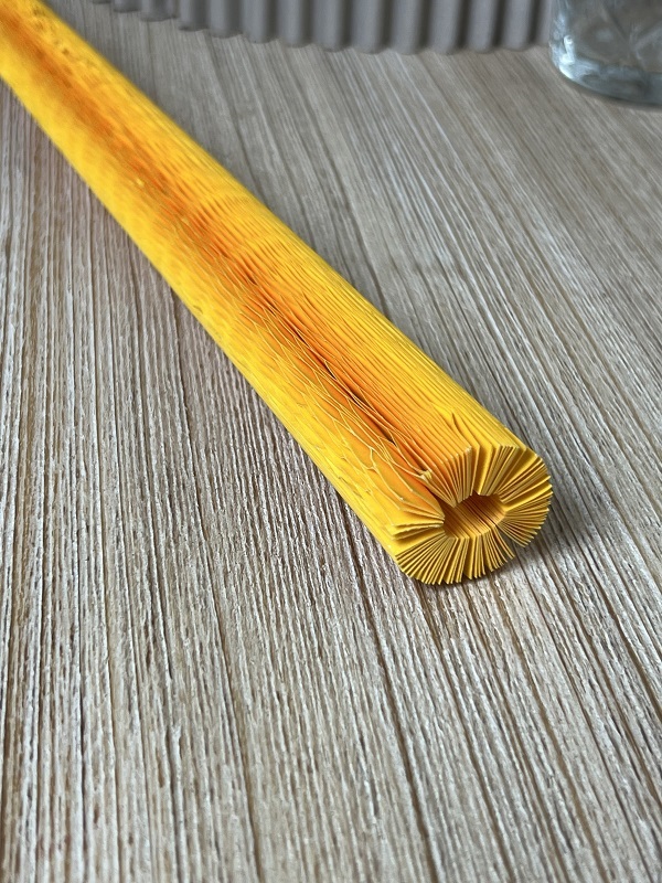 MANICA IN ECORETE H90CM. D.MAX20CM. 3PZ. GIALLO