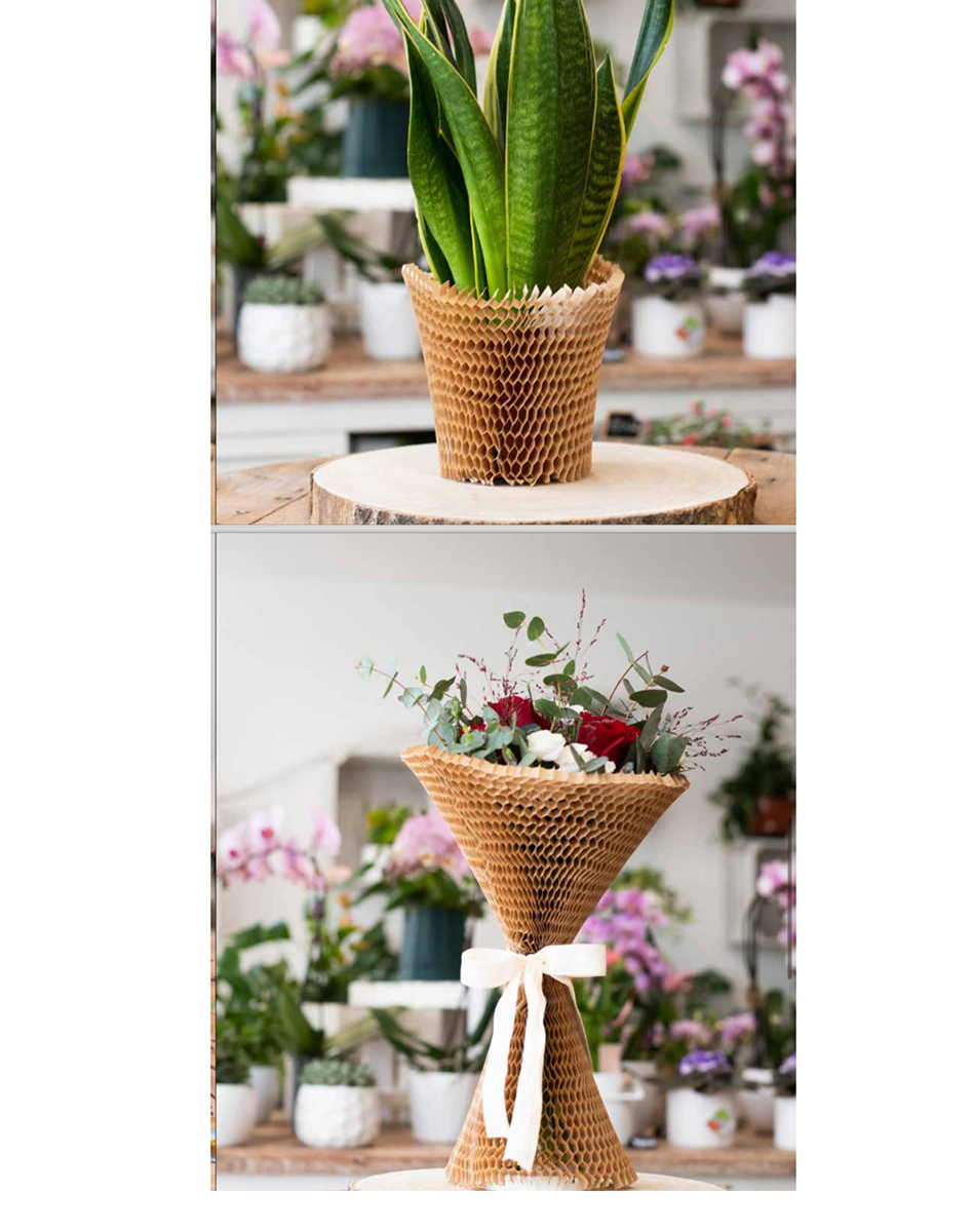 MANICA IN ECORETE H90CM. D.MAX10CM. 3PZ. NAT.