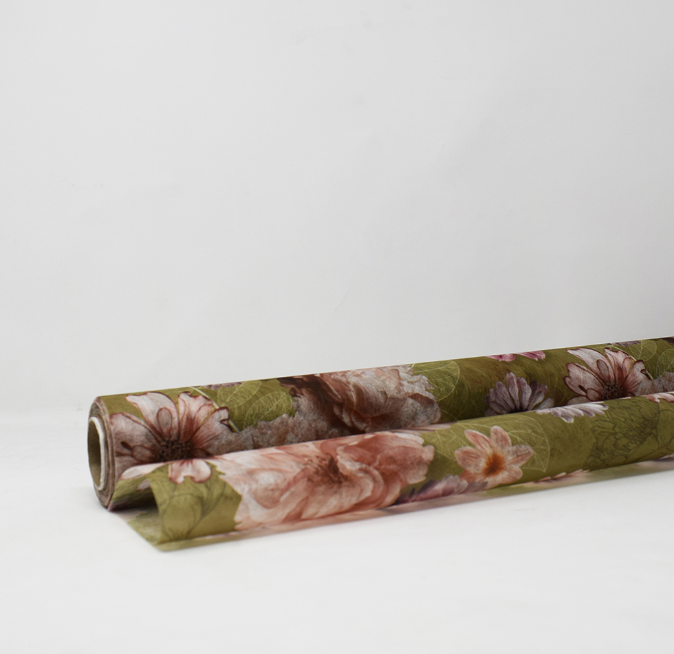 BOB.DECOFIBRE CAMELIA 78CM. 9MT. OLIVA