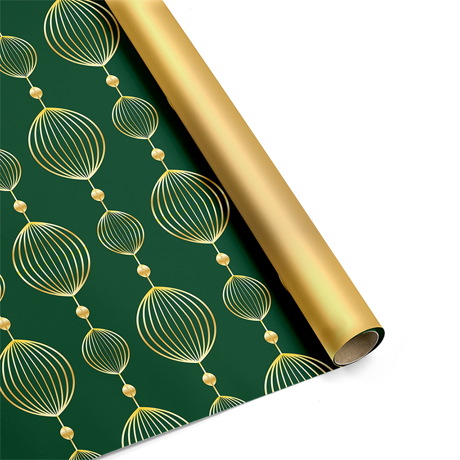 BOB.POLI DECOR 1X25MT. VERDE/ORO