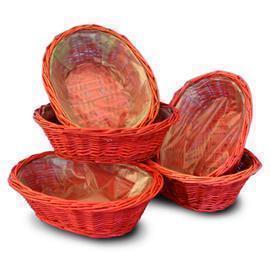 CESTO OVALE 27X21CM. RED