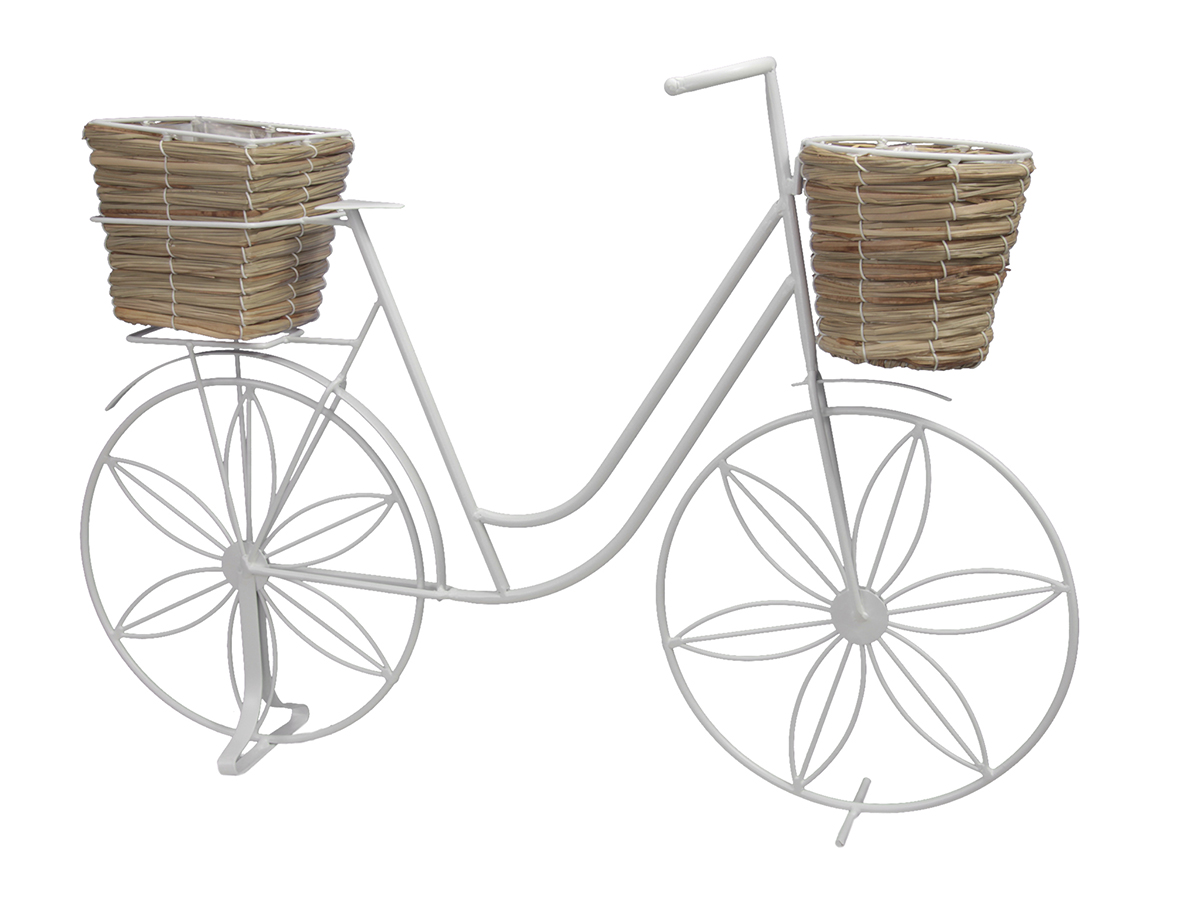 BICICLETTA C/CESTI 66,5X9,5 H45,5CM.