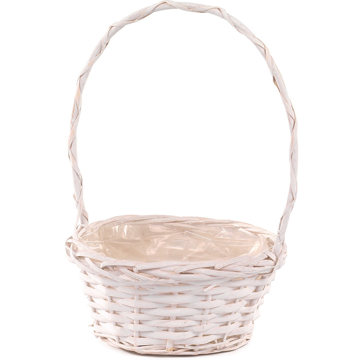 CESTO VIMINI C/MANICO D20 H9,5/32CM. BIANCO