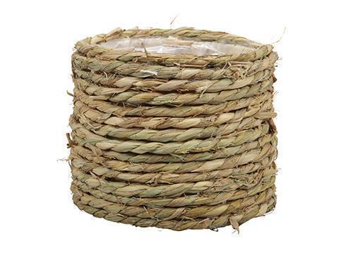 CESTO TONDO CORDA H13 D16CM. NAT