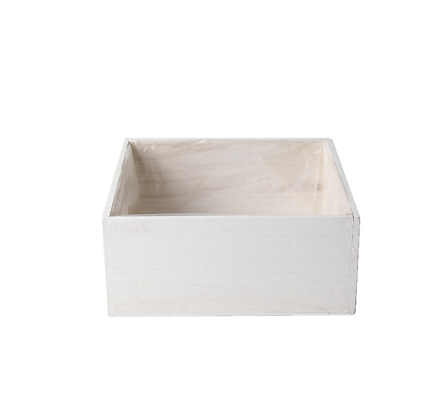 CASSETTINA QUADRA 21X21 H9CM. BIANCO