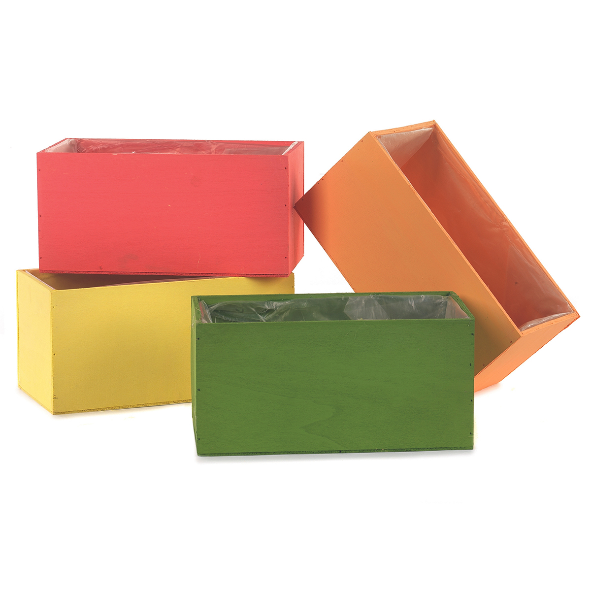 CASSETTINA RETT. 22X12 H10CM. 4PZ. COL.ASS.