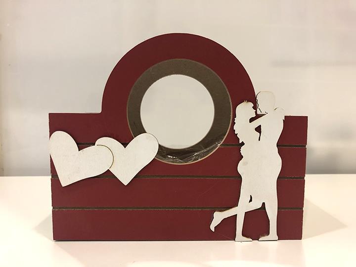 BORSINA MANICI E COPPIA H14,5 18X9CM. 6PZ. ROSSO