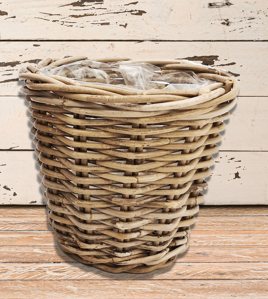 CESTO RATTAN SVASATO D.20 H18CM. NAT