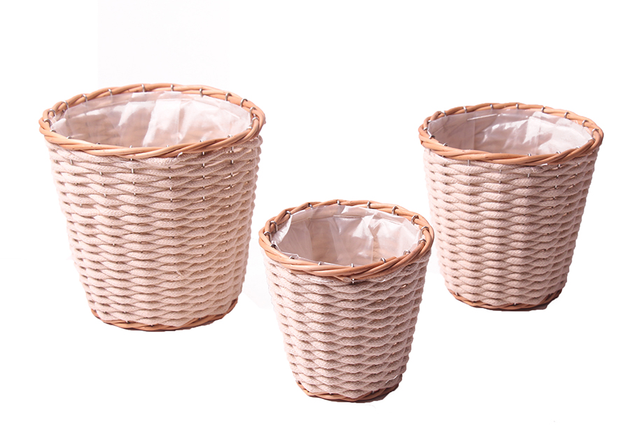 CESTO LANA S/3PZ. H9,5-13-18 D13-16-20CM. CR