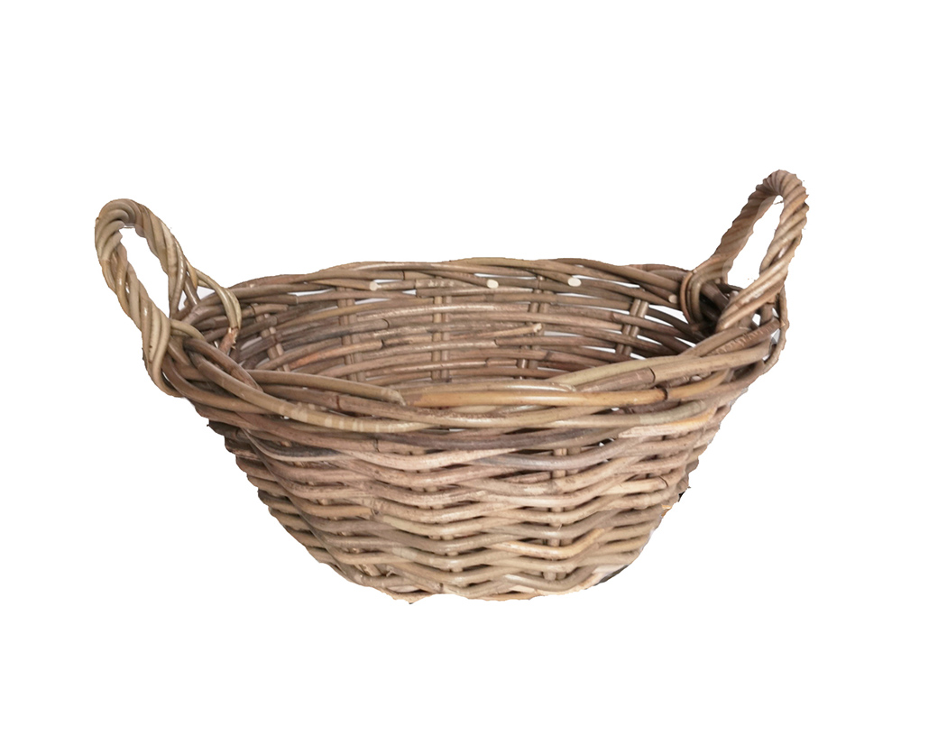 CESTO RATTAN 2MAN. SVASATO D30 H12CM.