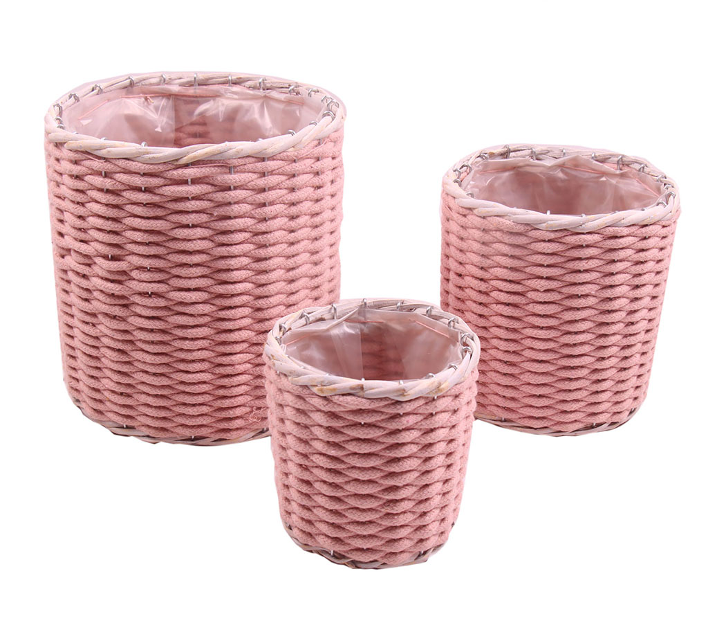 CESTO LANA S/3PZ. H12-17-21,5 D13-16-21CM. P.