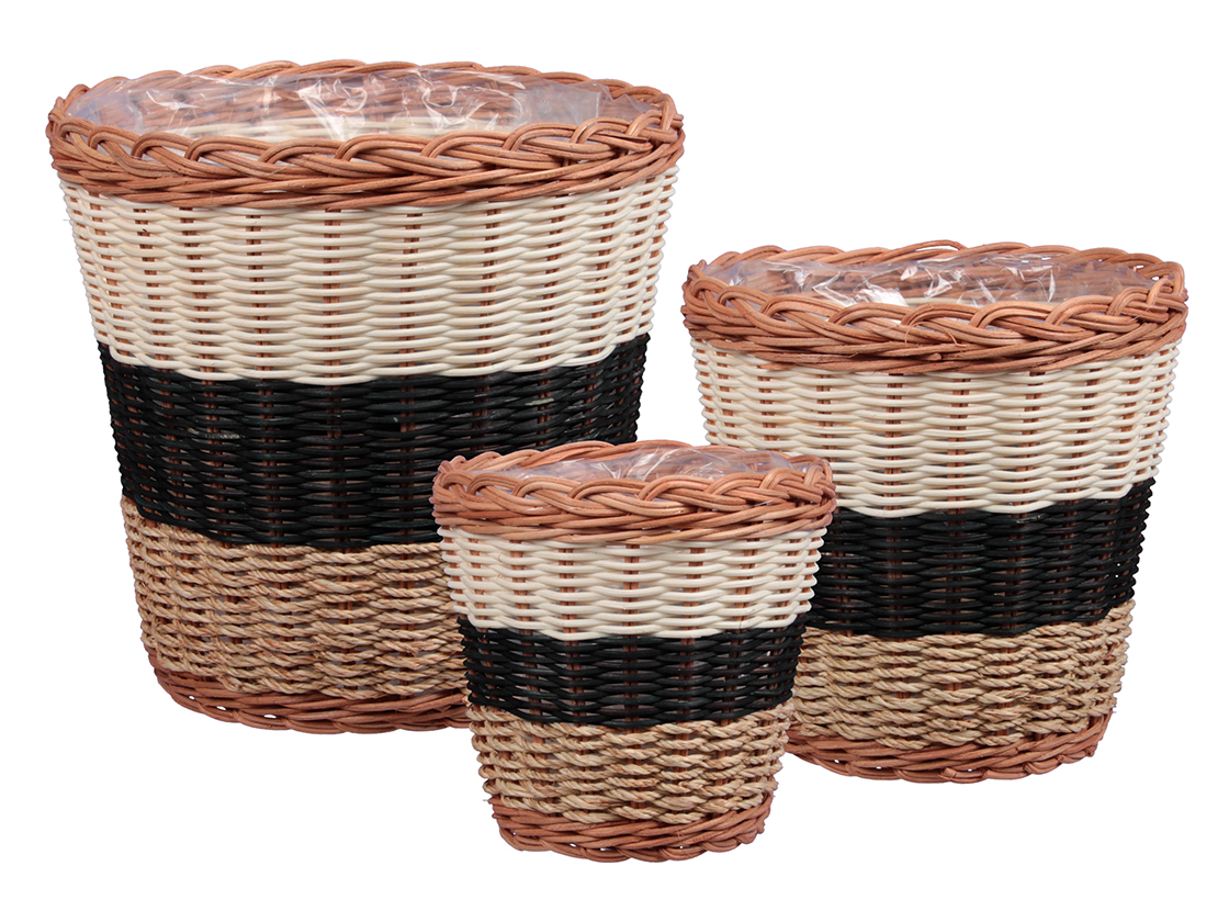 CESTO RATTAN S/3PZ. D.15-19-23CM.