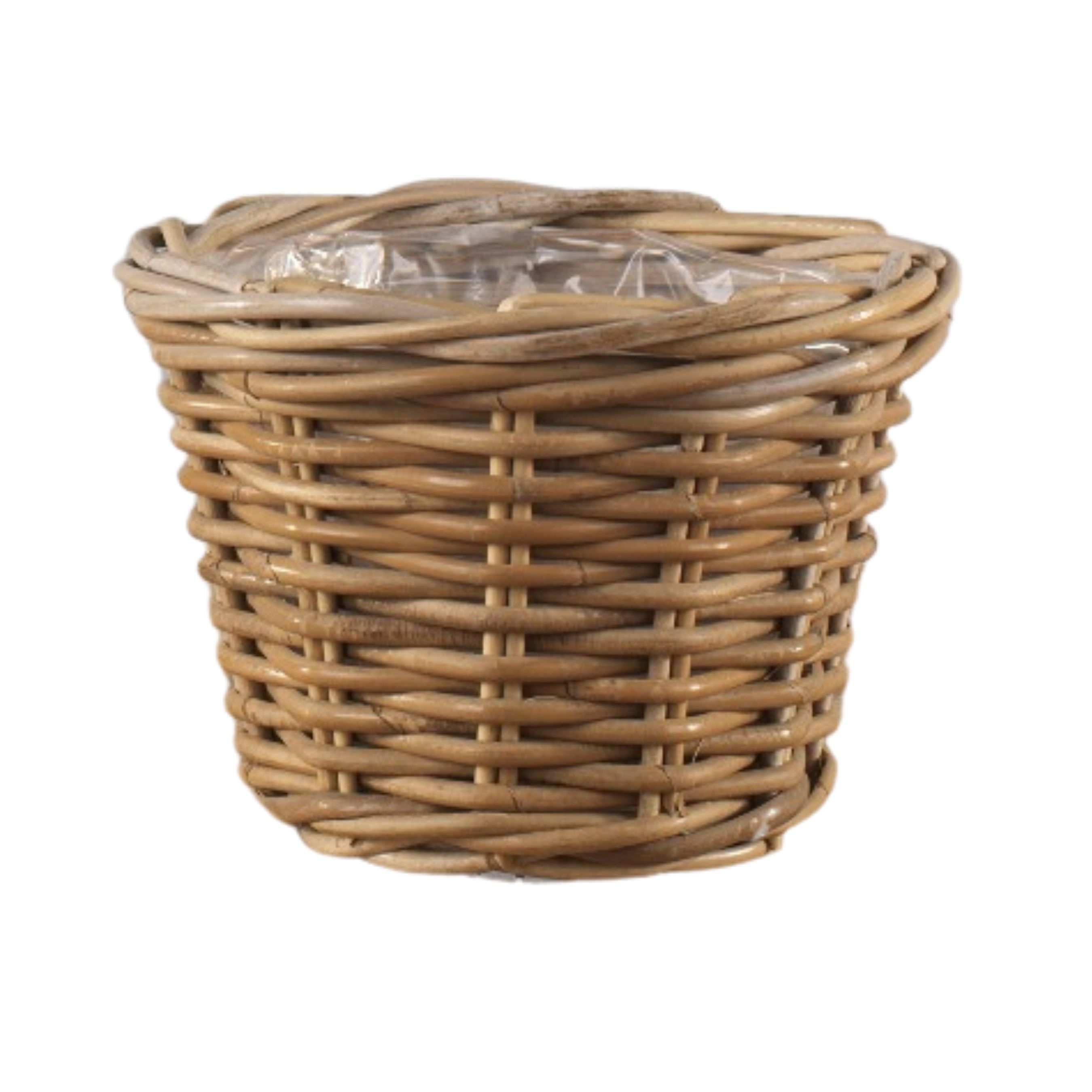 CESTO RATTAN SVASATO D25 H18CM. NAT