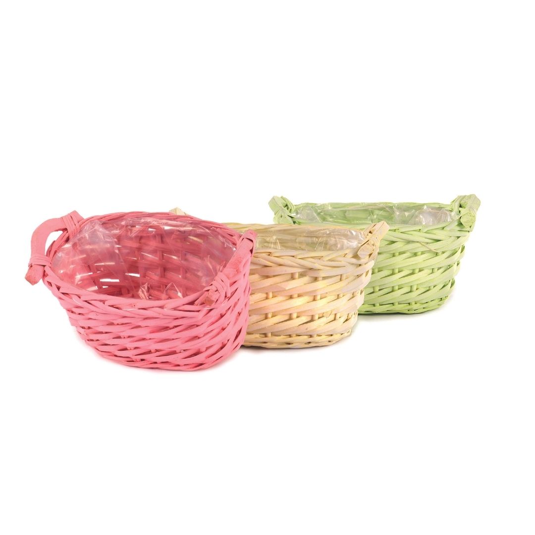 CESTO OVALE 3MIX COL.27X15 H11CM