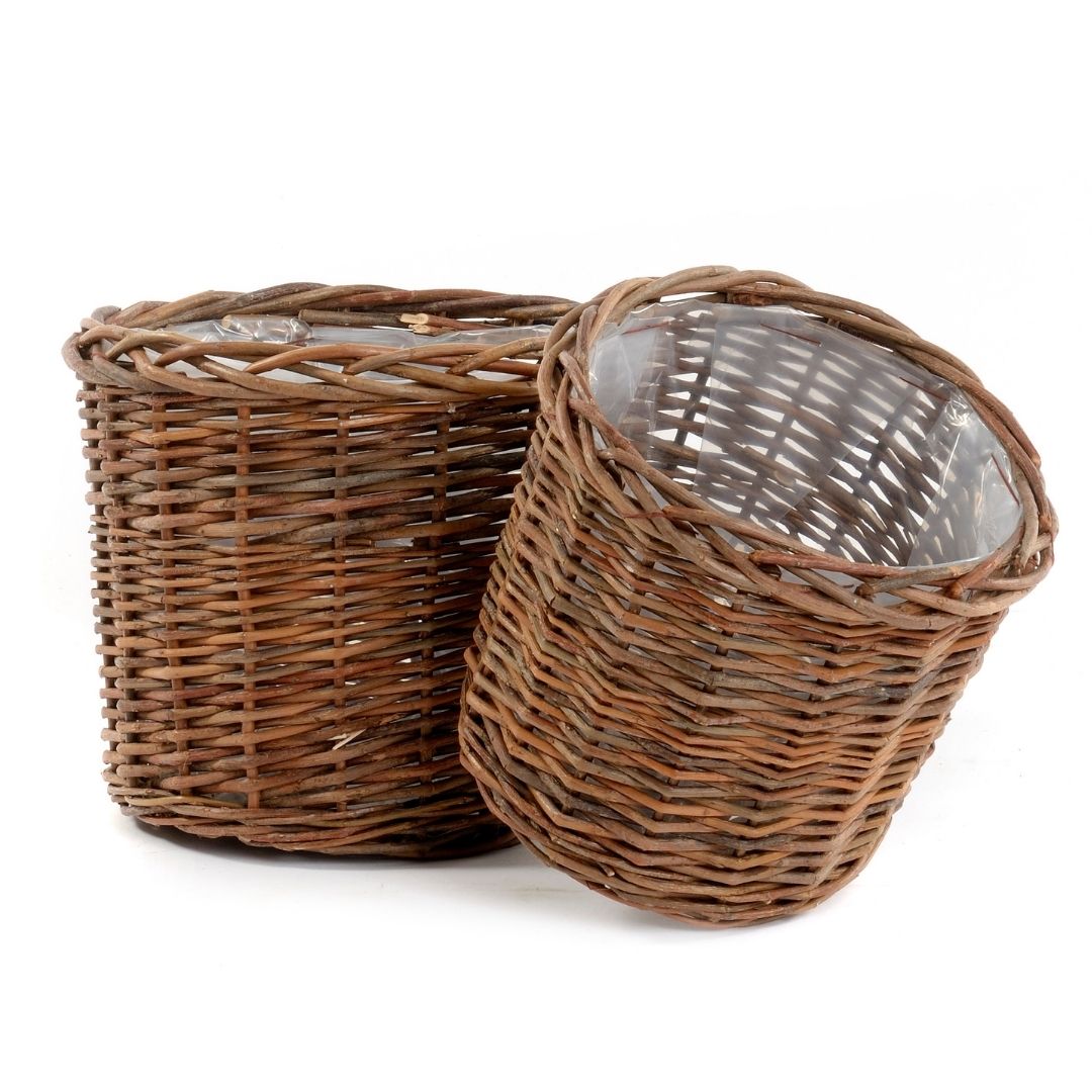CESTO SVASATO SALICE S/2PZ. D21-26 H18,5-21CM.