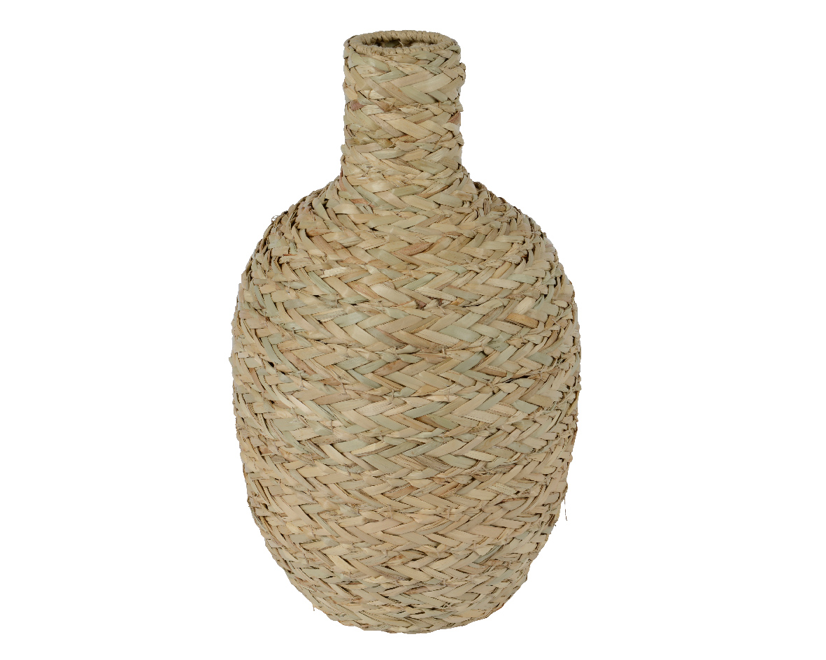 BOTTIGLIA SEA GRASS D24 H38,5CM. NAT