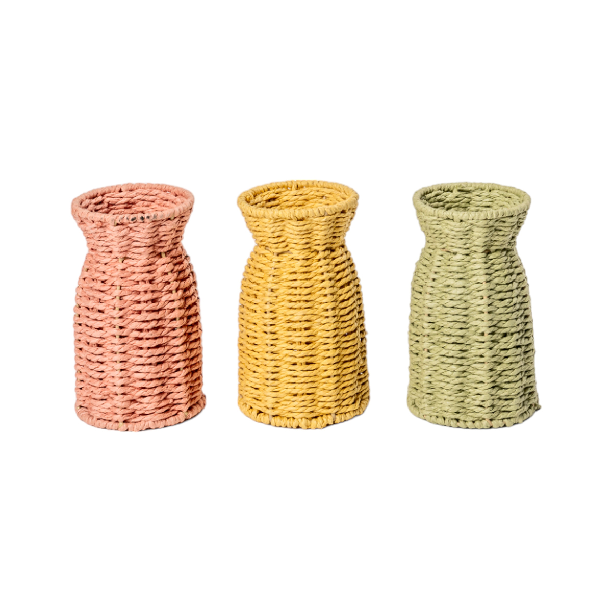 BOTTIGLIA CORDA D9,5 H17CM. 3PZ.COL.ASS.