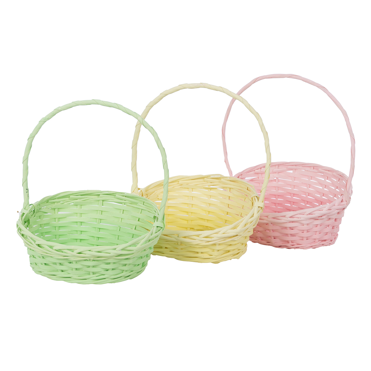 CESTO VALLO SUMATO 26X21 H8-13-32CM. 3PZ. COL.ASS.