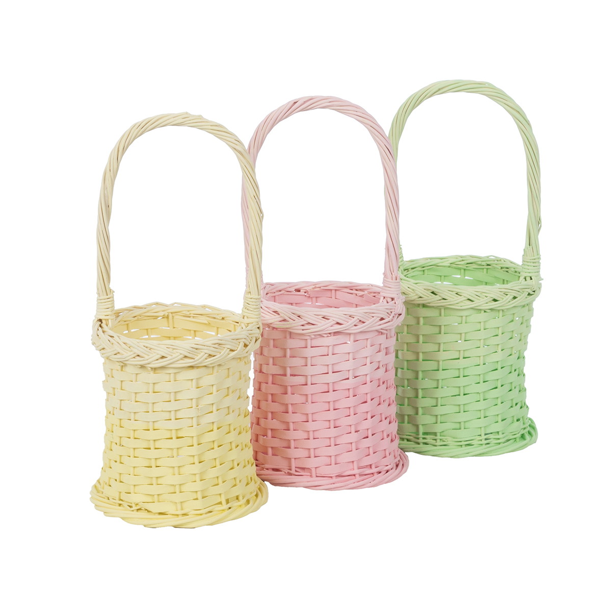 CESTO CILINDRO SFUMATO D15 H18-37CM. 3PZ. COL.ASS.