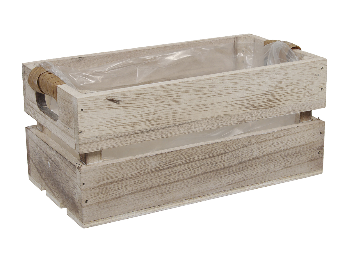 CASSETTA LEGNO 22X12 H10CM. NAT.
