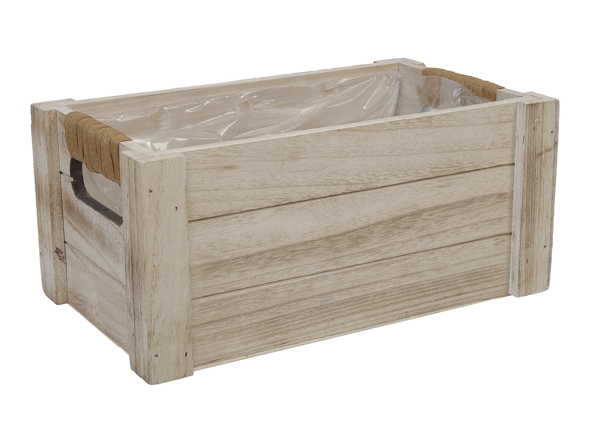 CASSETTA LEGNO 26,5X15,5 H12CM. NAT.