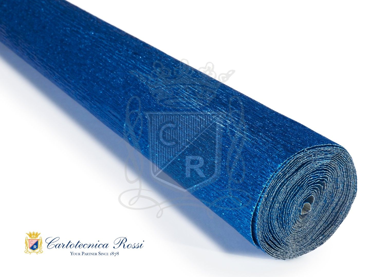 CRESPATE METALL.GR180 0,50X2,5MT.BLU PF805