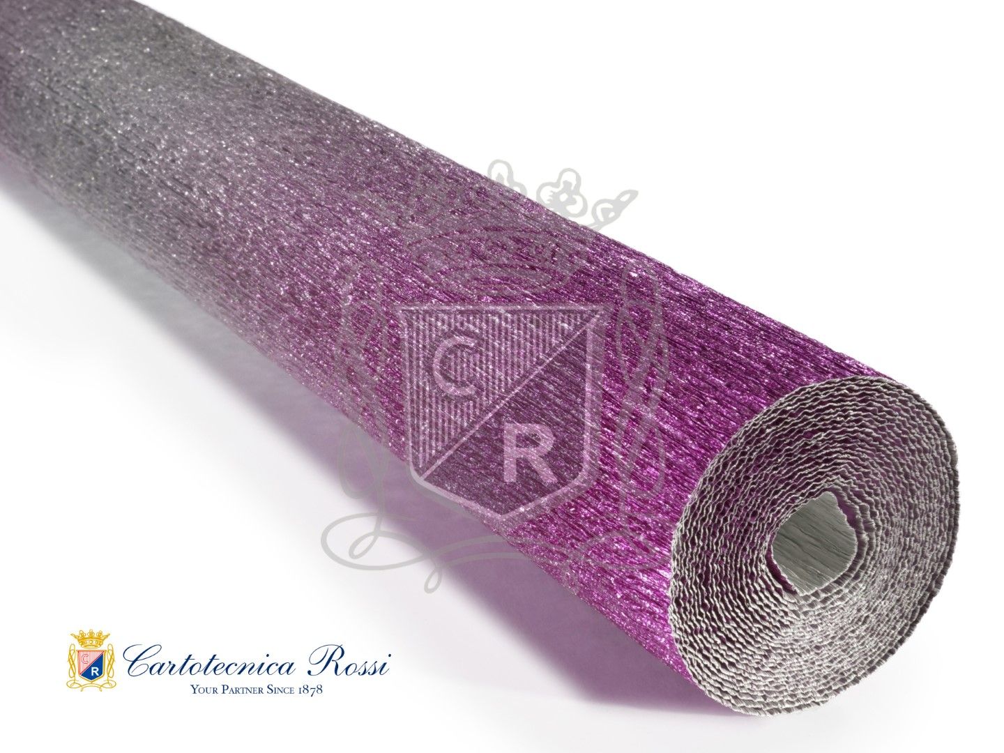 CRESP.METAL.SFUM.GR180 0,50X2,5MT.LILLA PF802/1