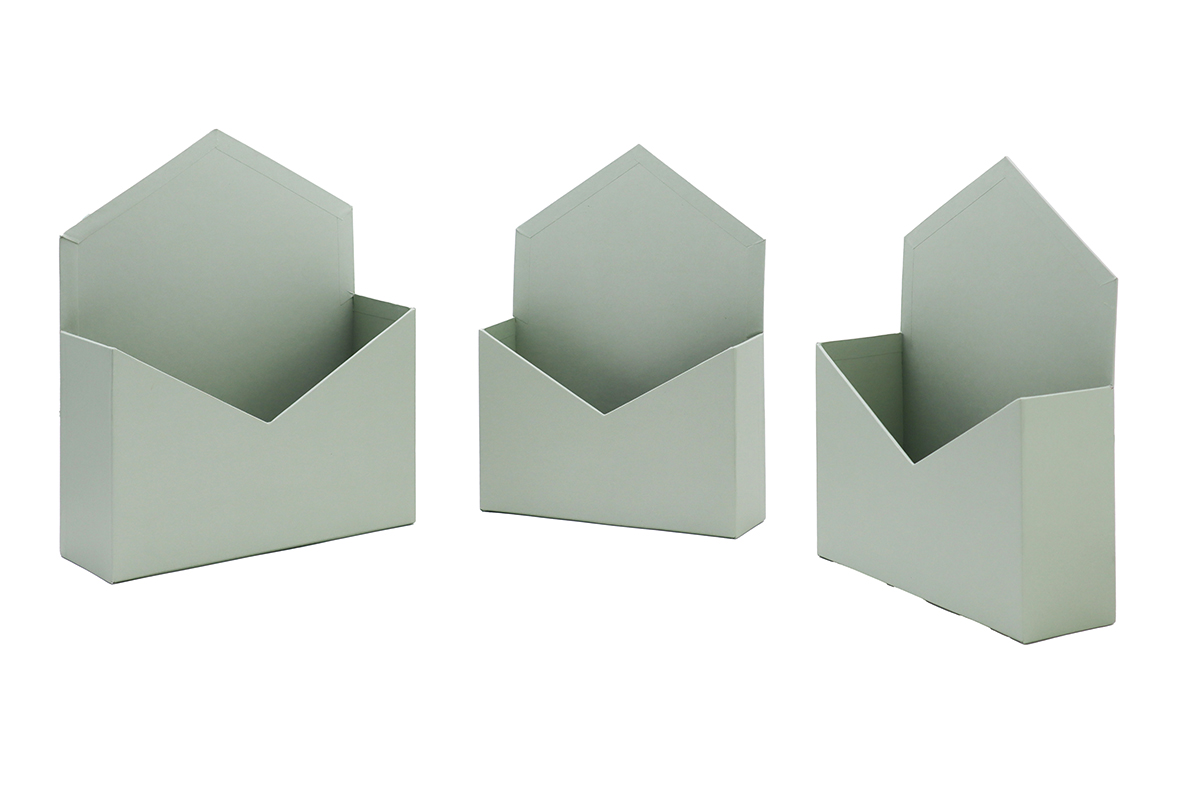 SCAT.BUSTA S/3PZ. 15X5 19,5X6,5 21X8 H12-13-14CM. CELADON