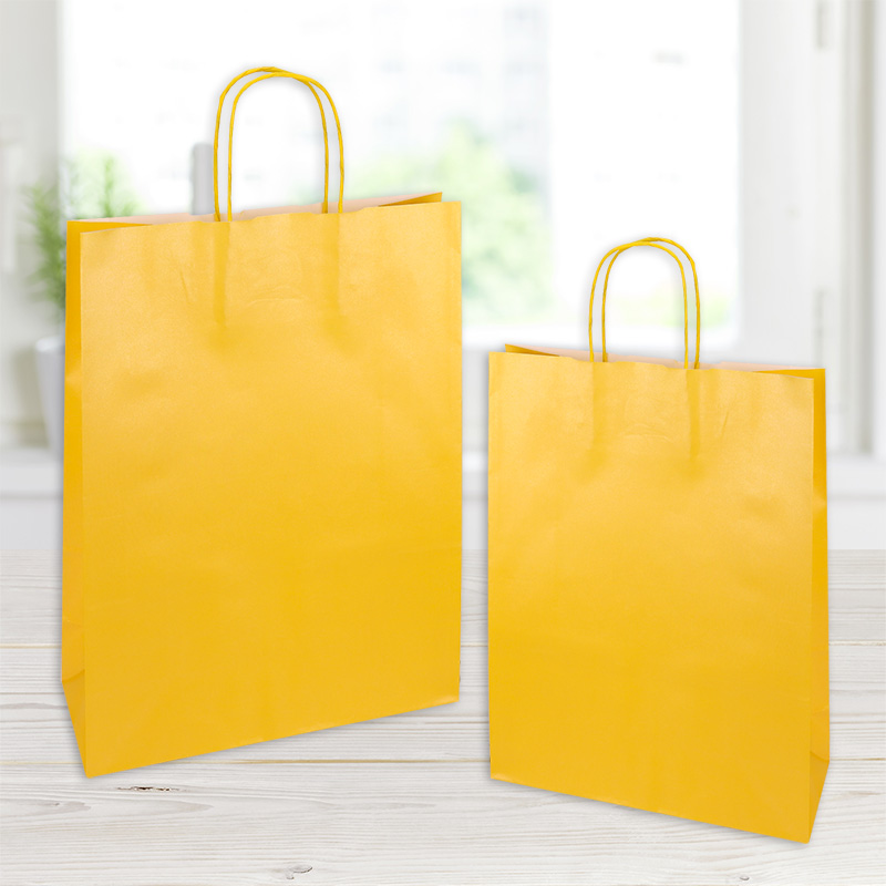 SHOPP.PERLATO 25PZ. 26X11X35CM. GIALLO